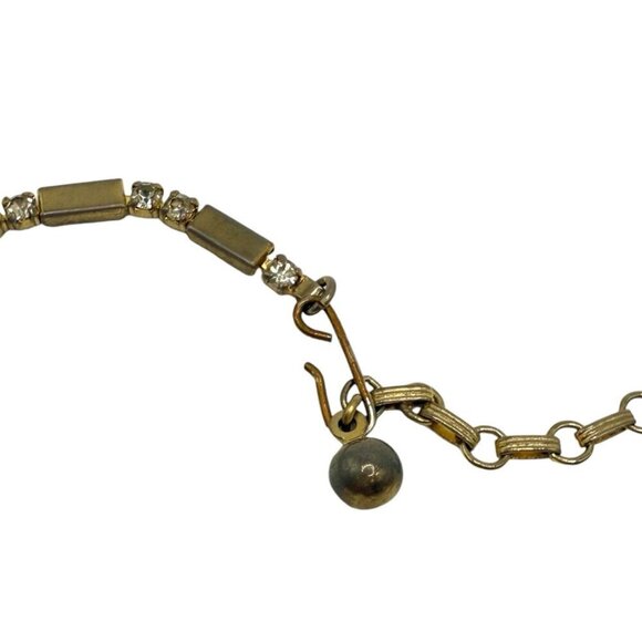 Vintage SARAH COVENTRY Celestial Fire Rhinestone Necklace Bracelet Set - Picture 5 of 12